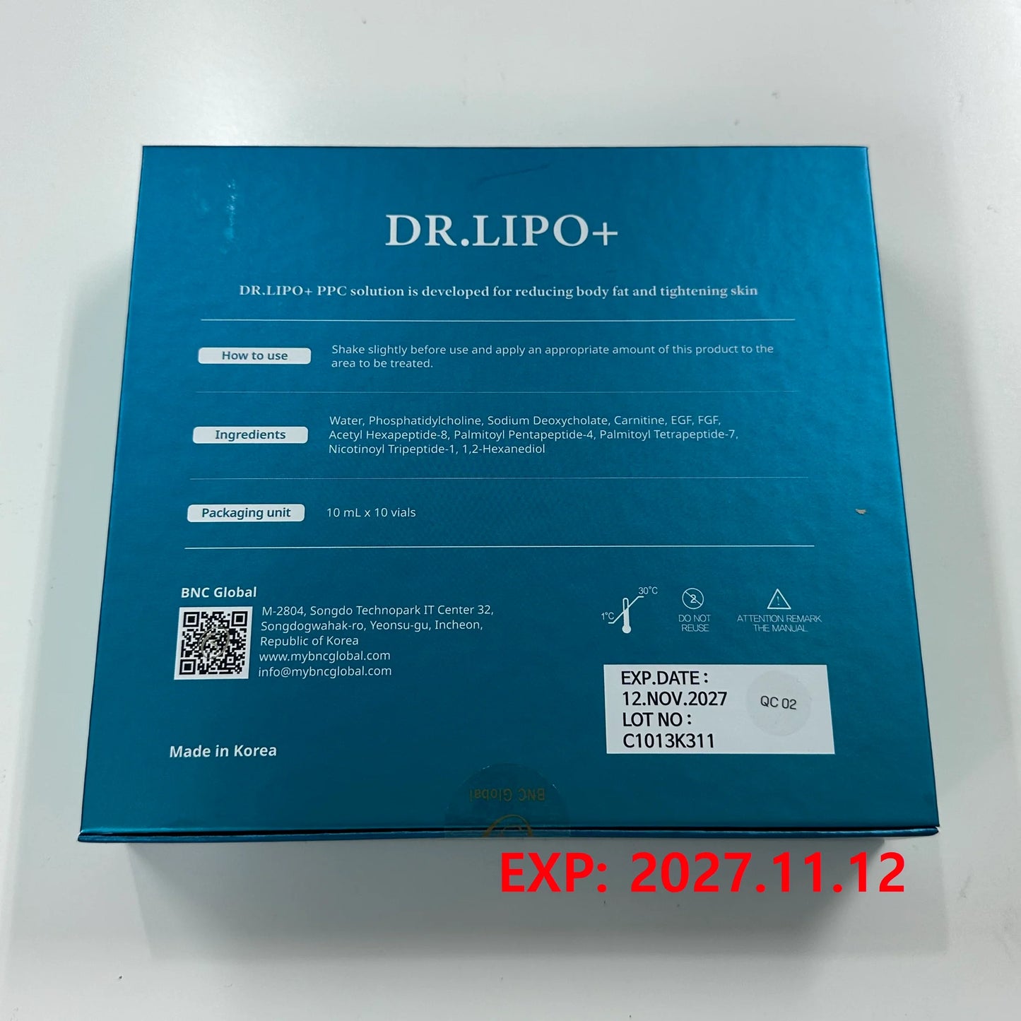 Dr. Lipo+ Fat Dissolving Solution body (10ml x 10 vials)